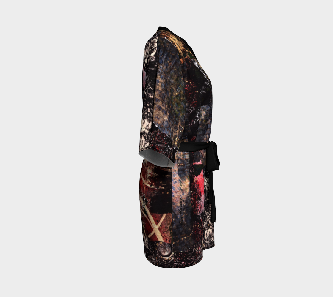 Blossoms Belted Kimono