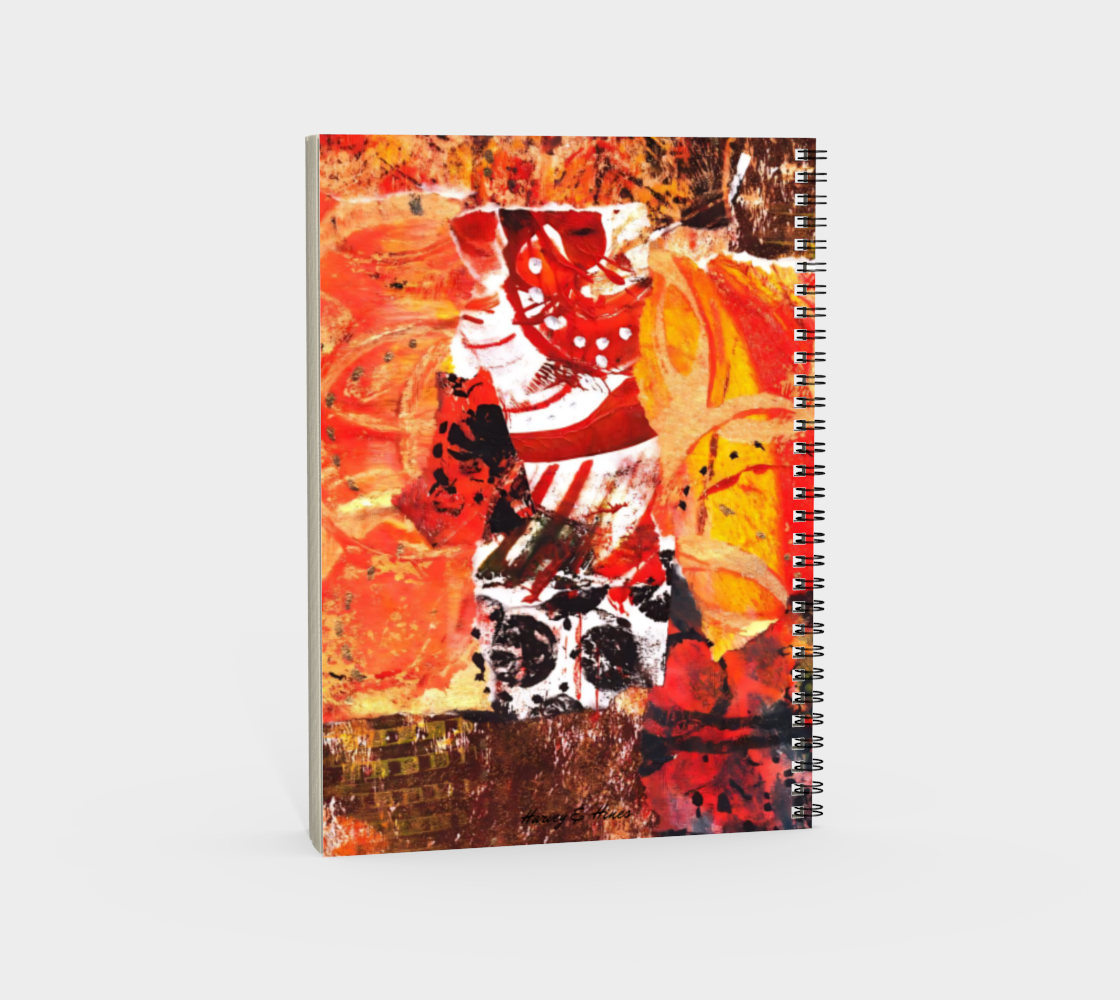 Love Orange 4 Spiral Journal