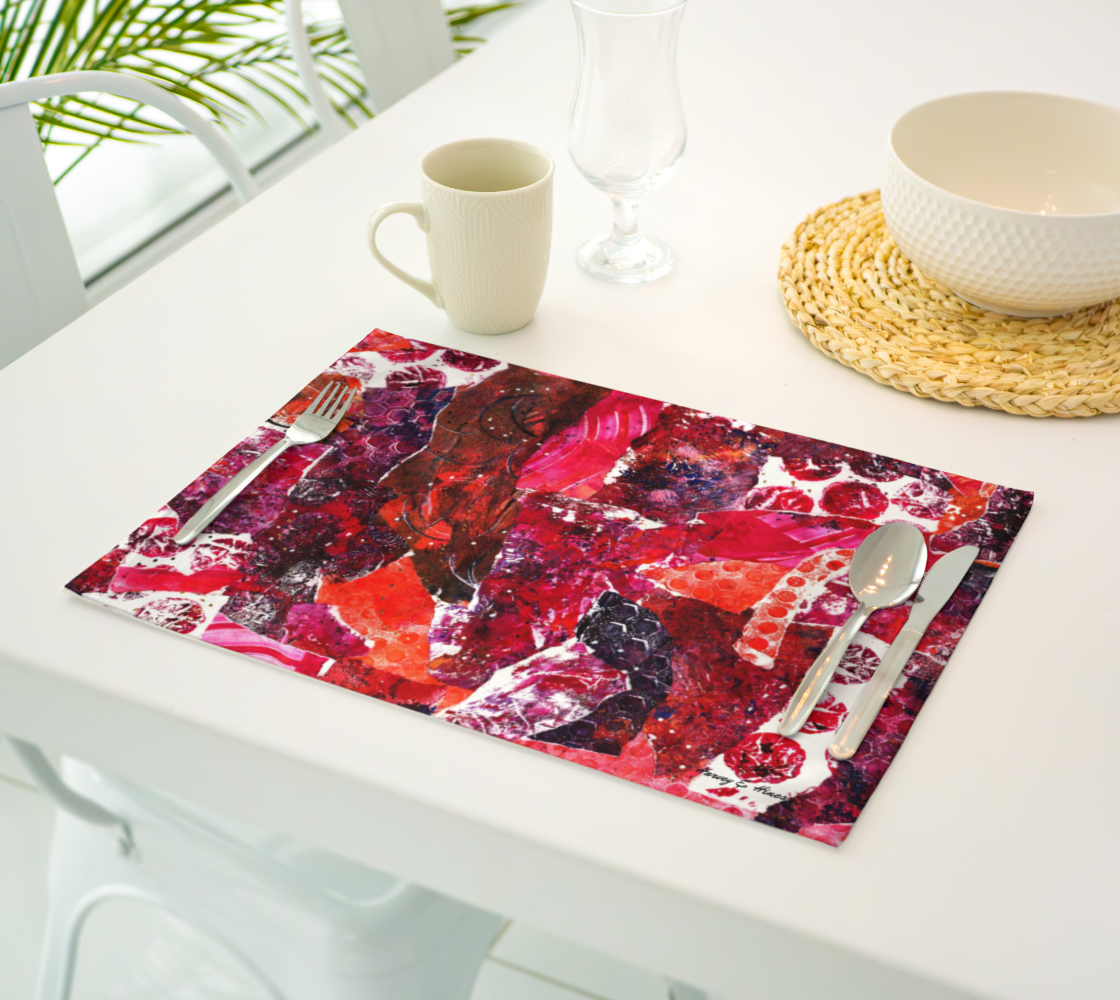 Disco Flamingos 2 Placemat