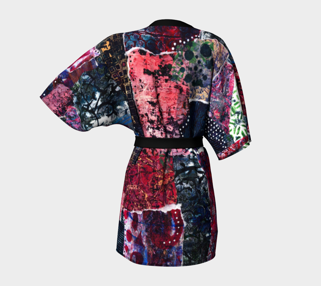 Midnight Margaritas 2 Belted Kimono