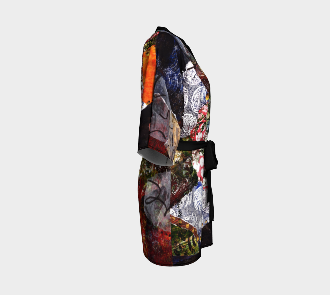 Flowerland Belted Kimono
