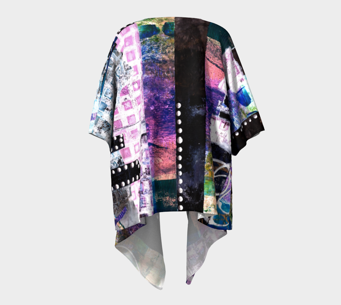 High Fashion Draped Kimono