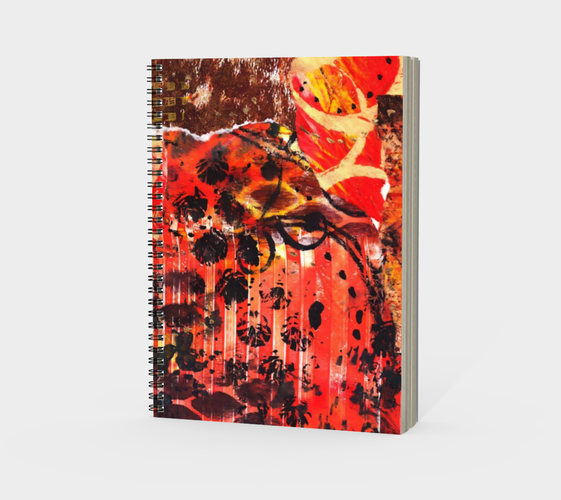 Love Orange 4 Spiral Journal