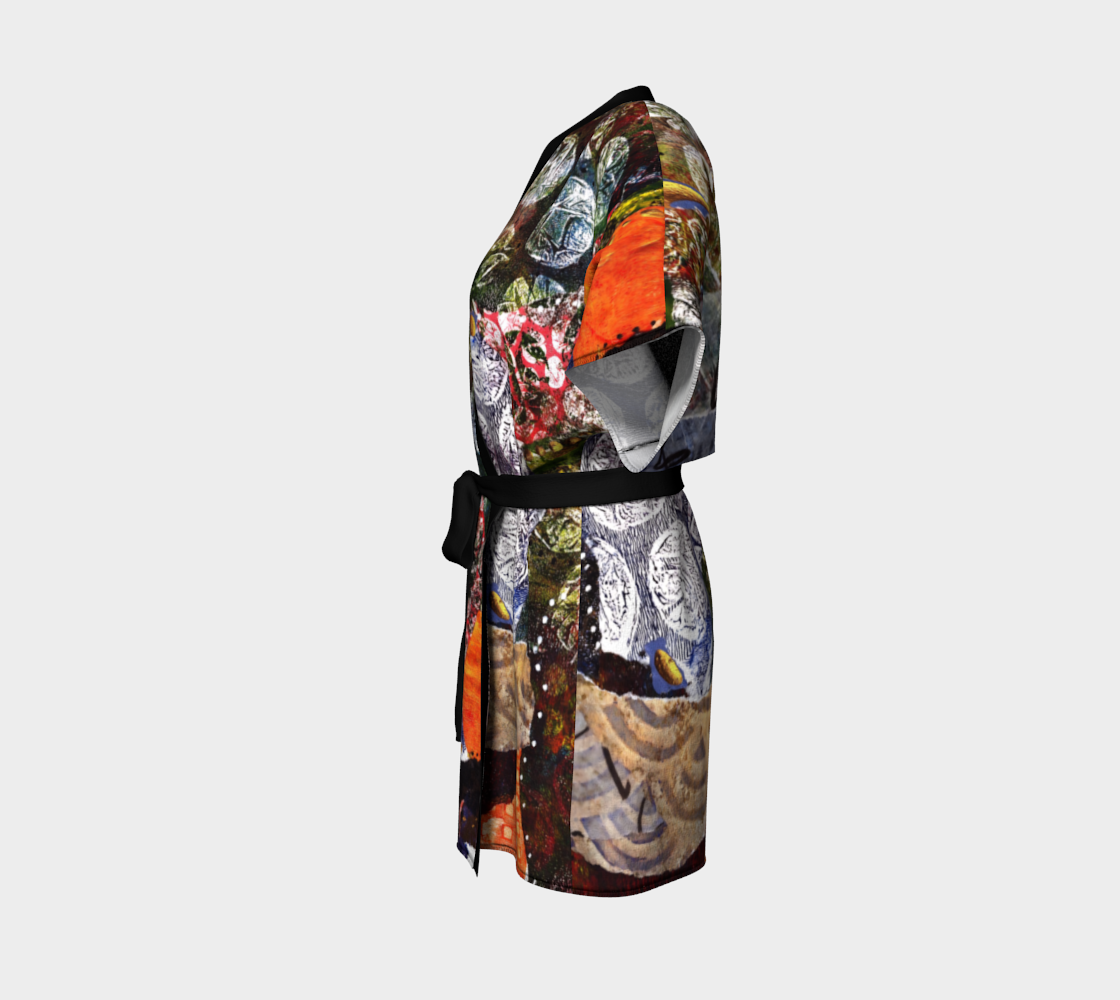 Flowerland Belted Kimono