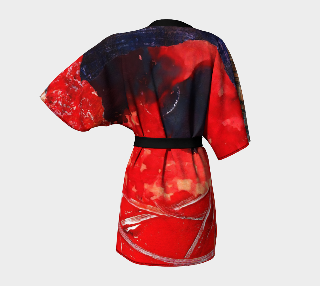 Tulip Dreams Belted Kimono