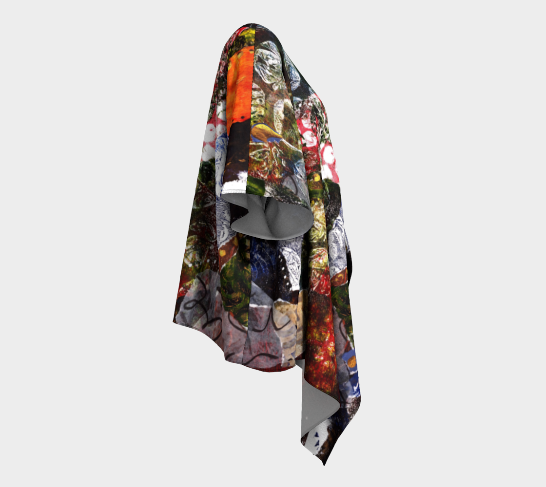 Flowerland Draped Kimono
