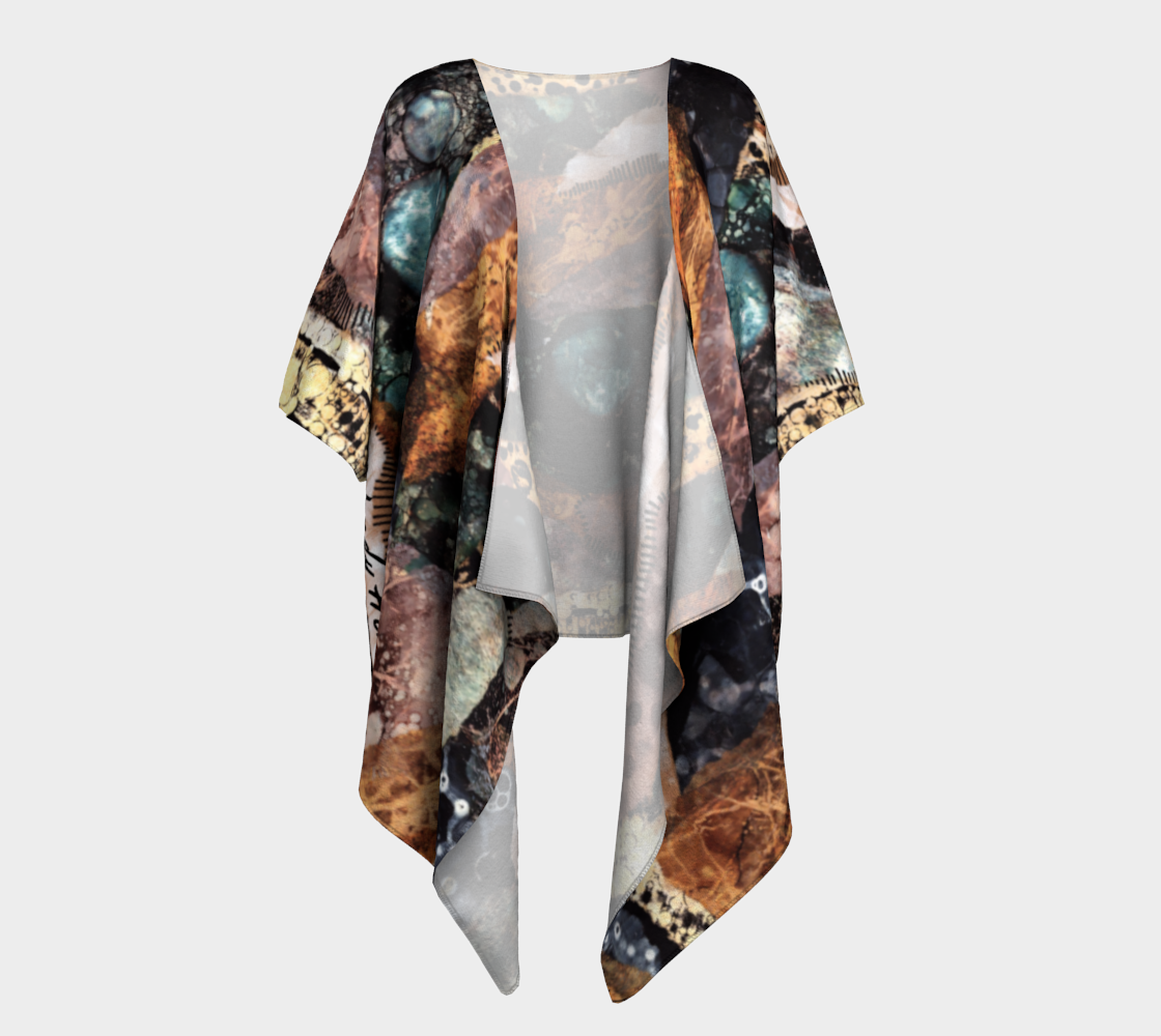 Galactica Draped Kimono