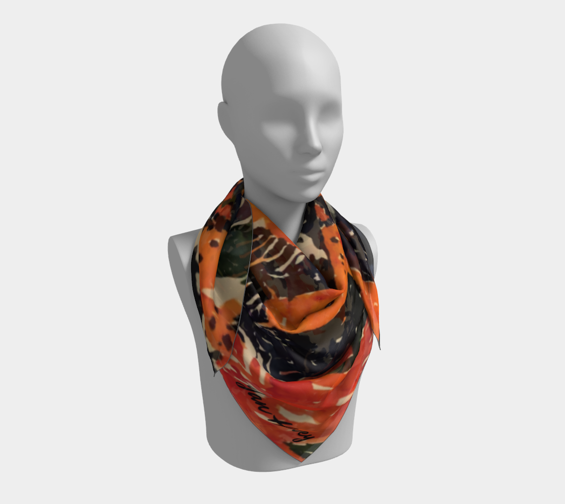 Koi Square Scarf