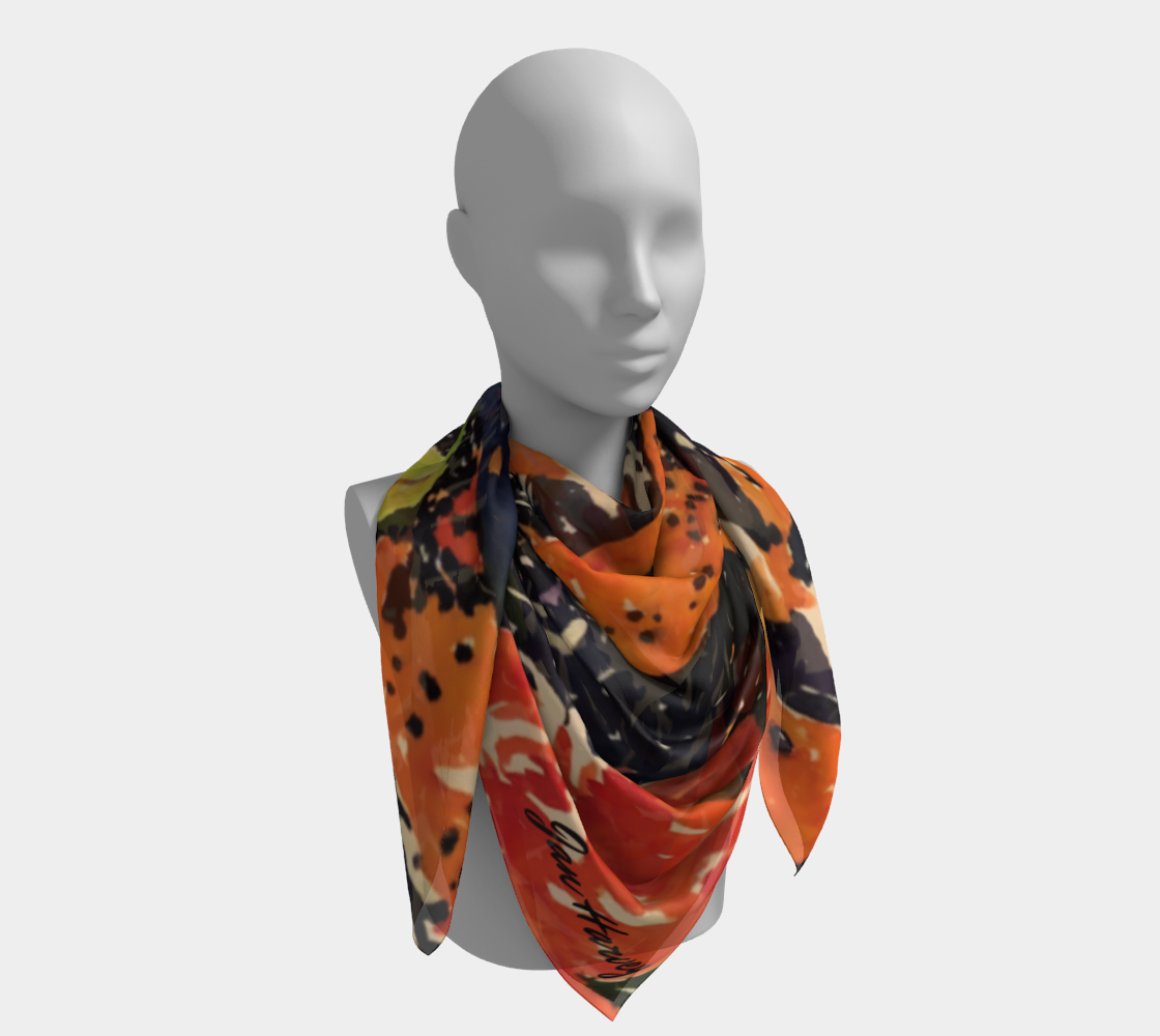Koi Square Scarf