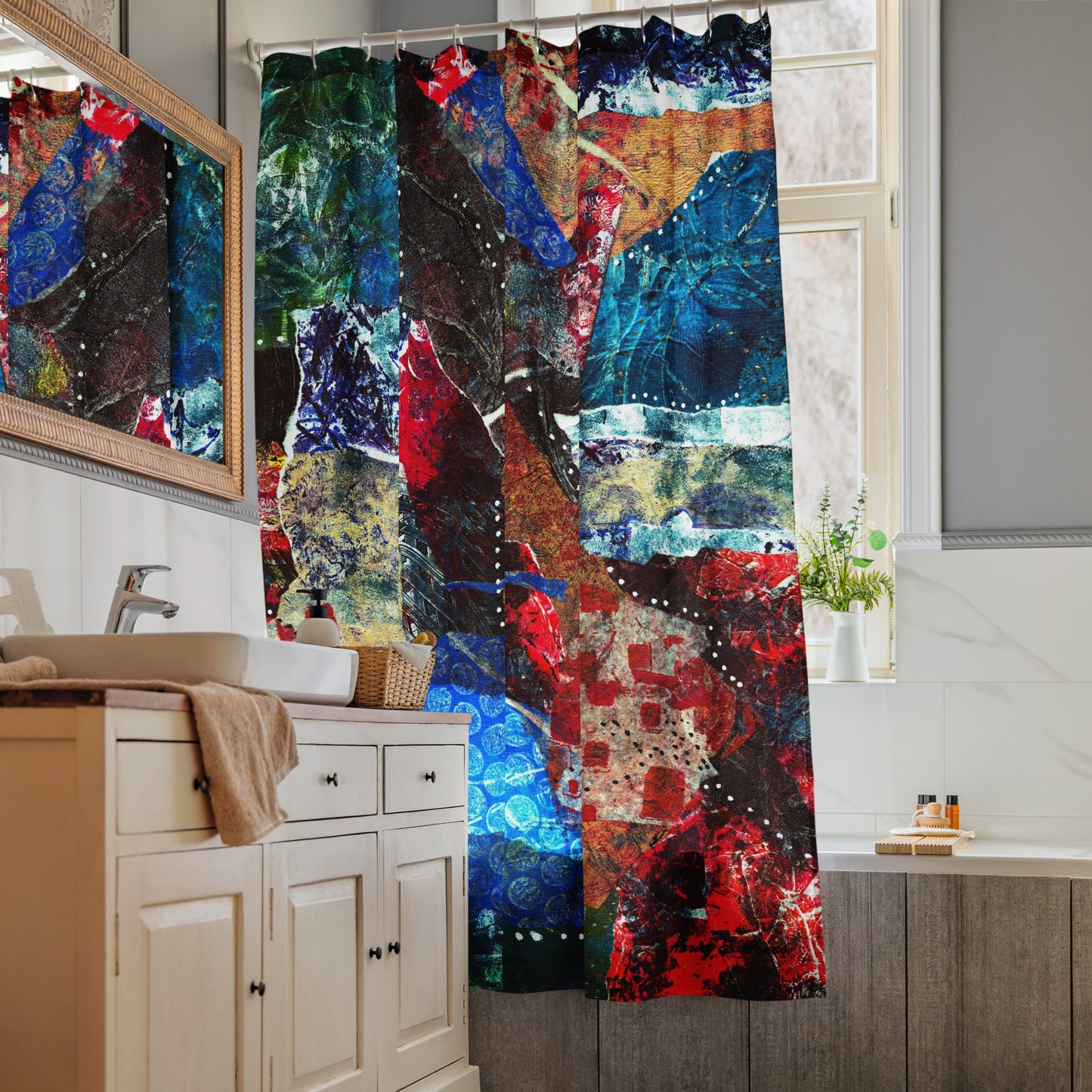 Evening Champagne Shower Curtain