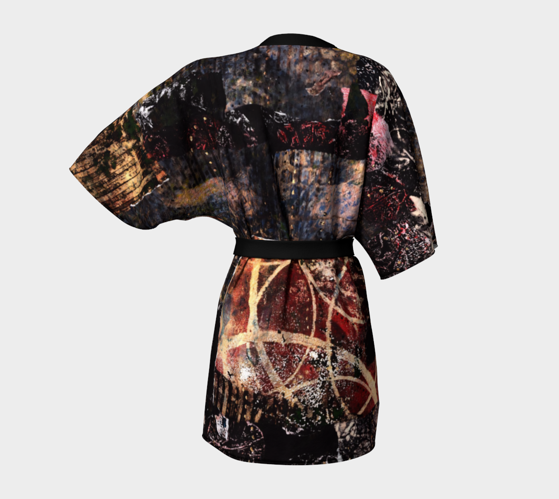 Blossoms Belted Kimono