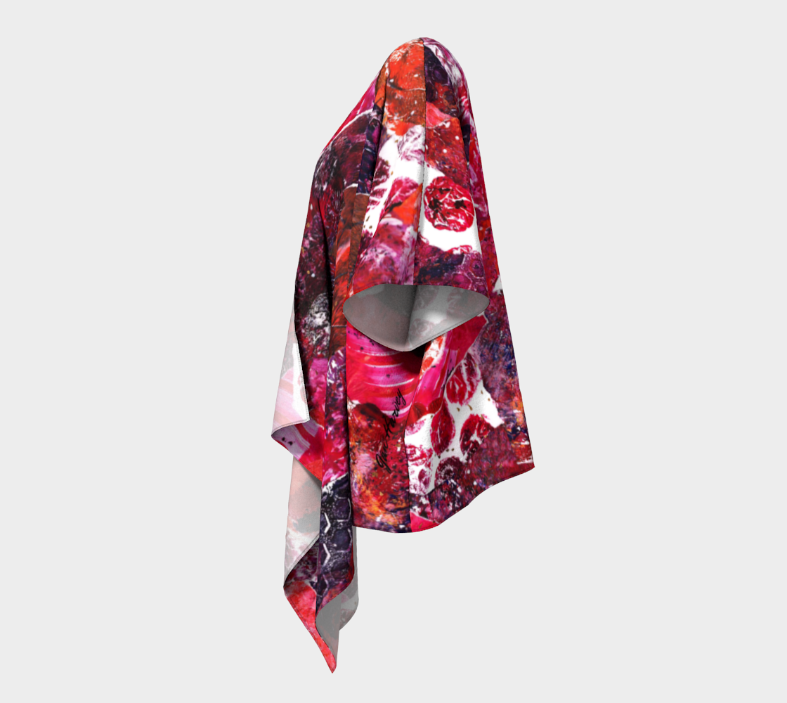 Disco Flamingos 3 Draped Kimono