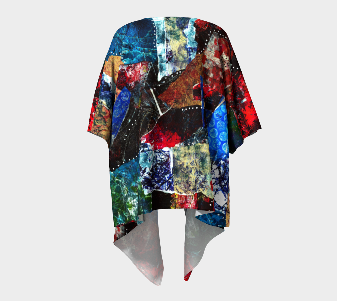 Evening Champagne Draped Kimono