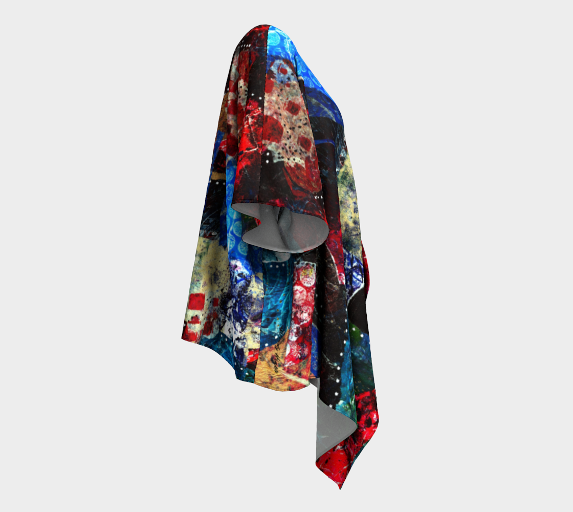 Evening Champagne Draped Kimono