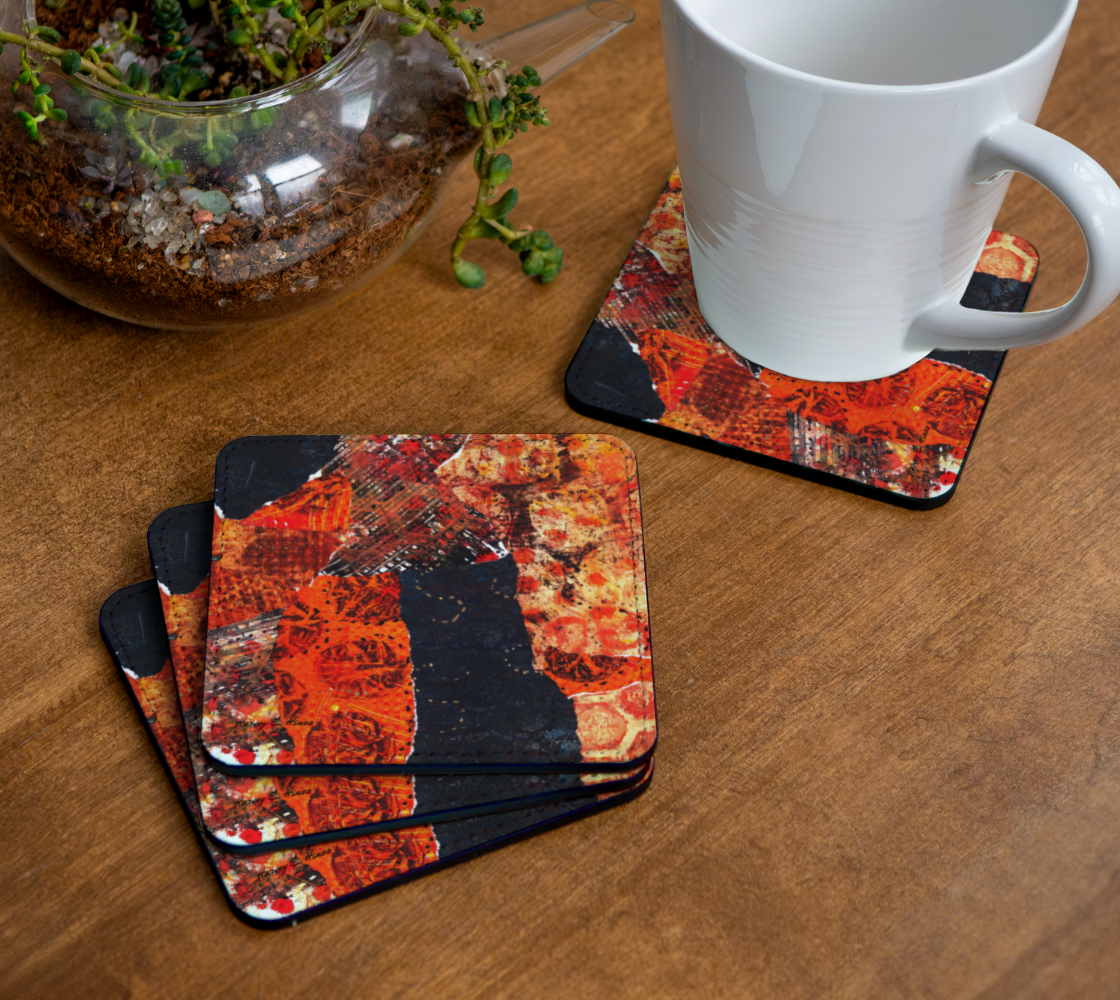 Love Orange 1 Coaster