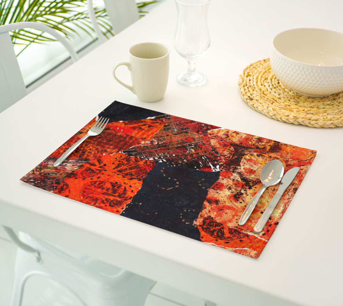 Love Orange 1 Placemat