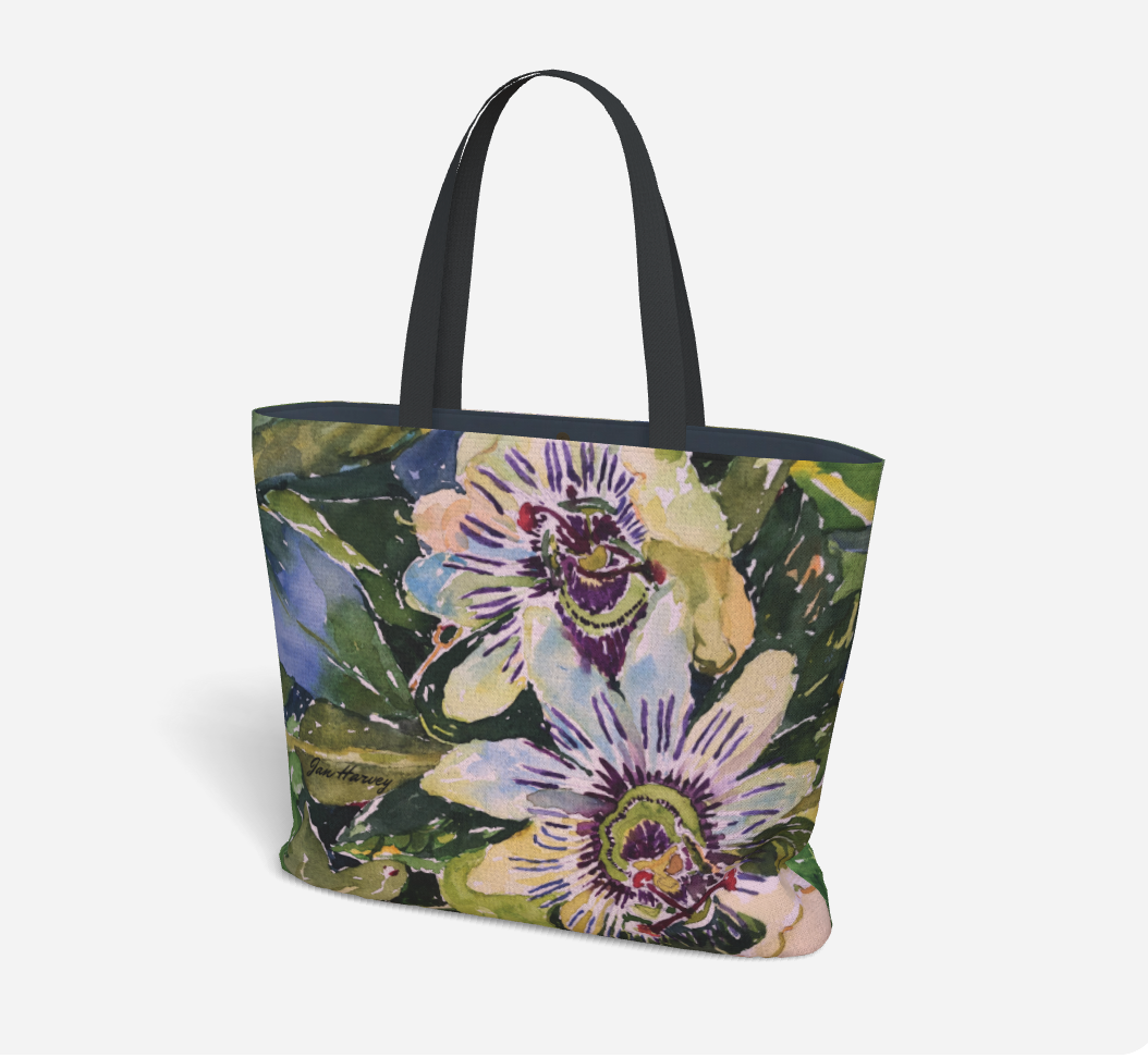 Passion Flower Everything Bag