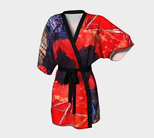 Tulip Dreams Belted Kimono