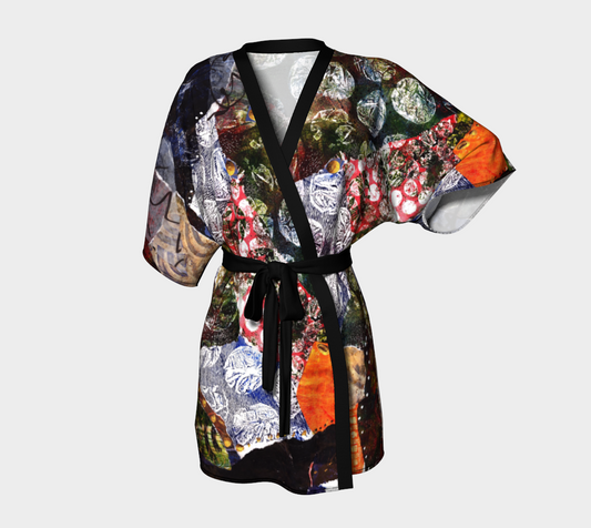 Flowerland Belted Kimono