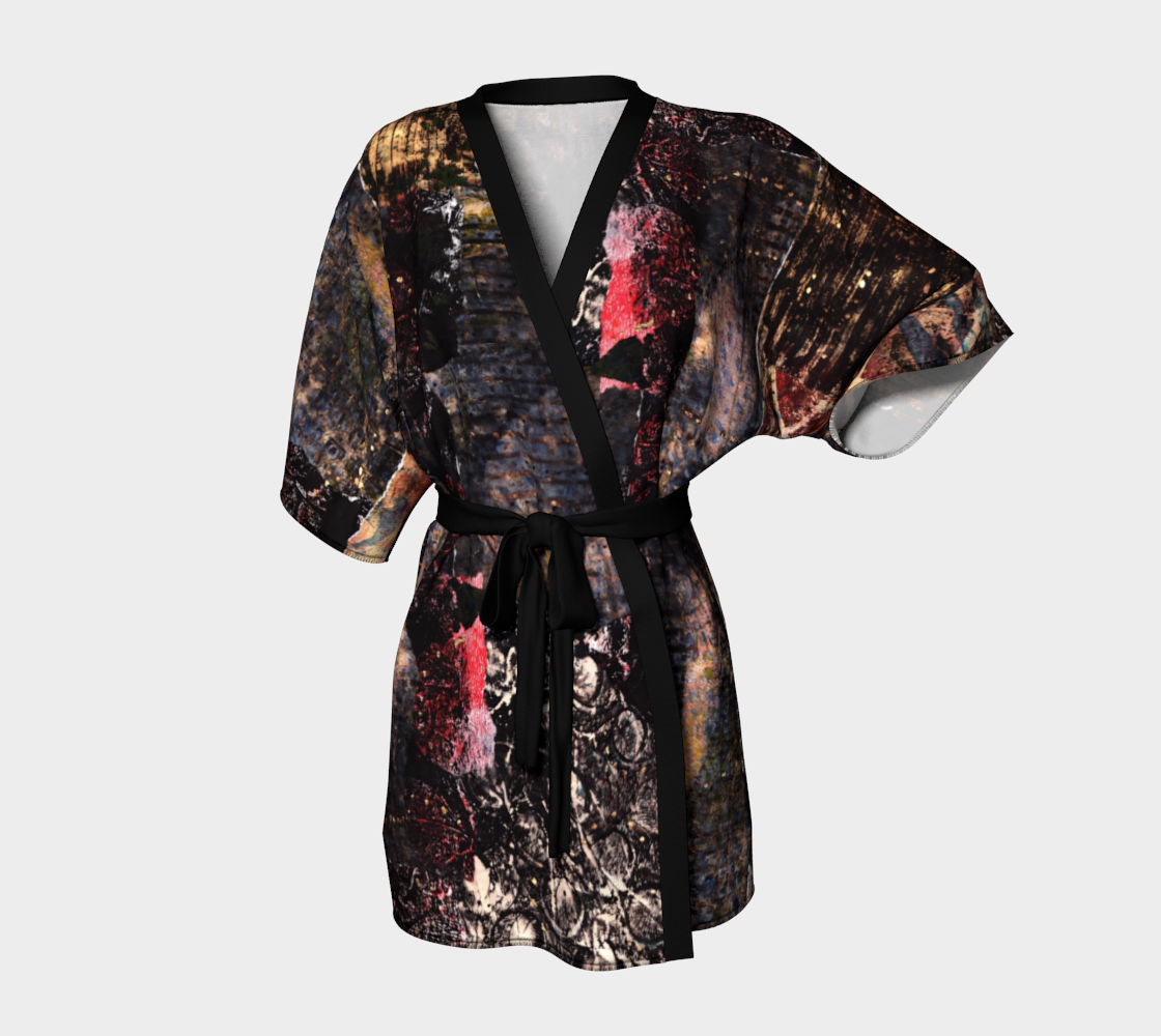 Blossoms Belted Kimono