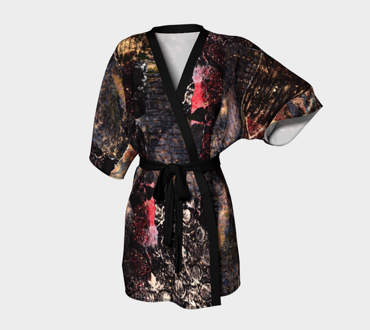 Blossoms Belted Kimono