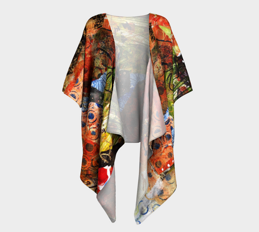 Good Dots Draped Kimono