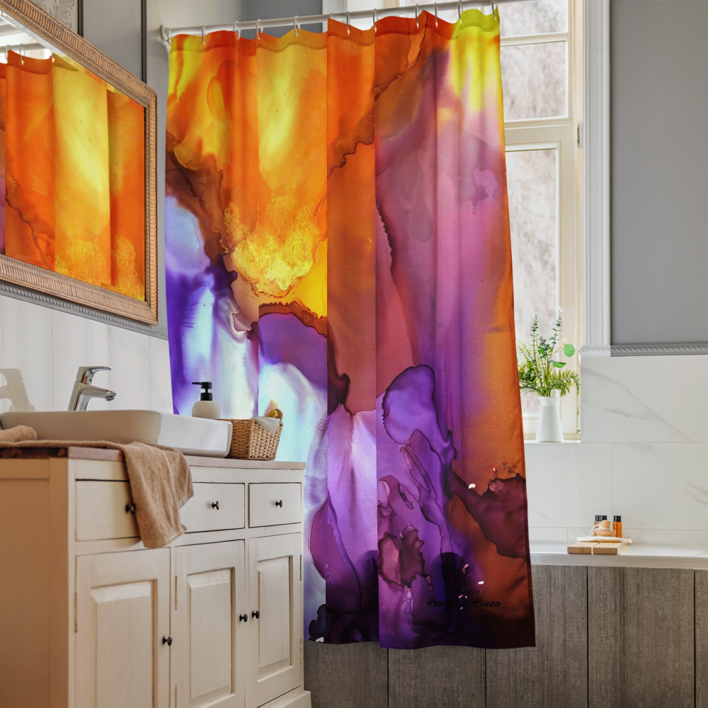 Volcano Shower Curtain