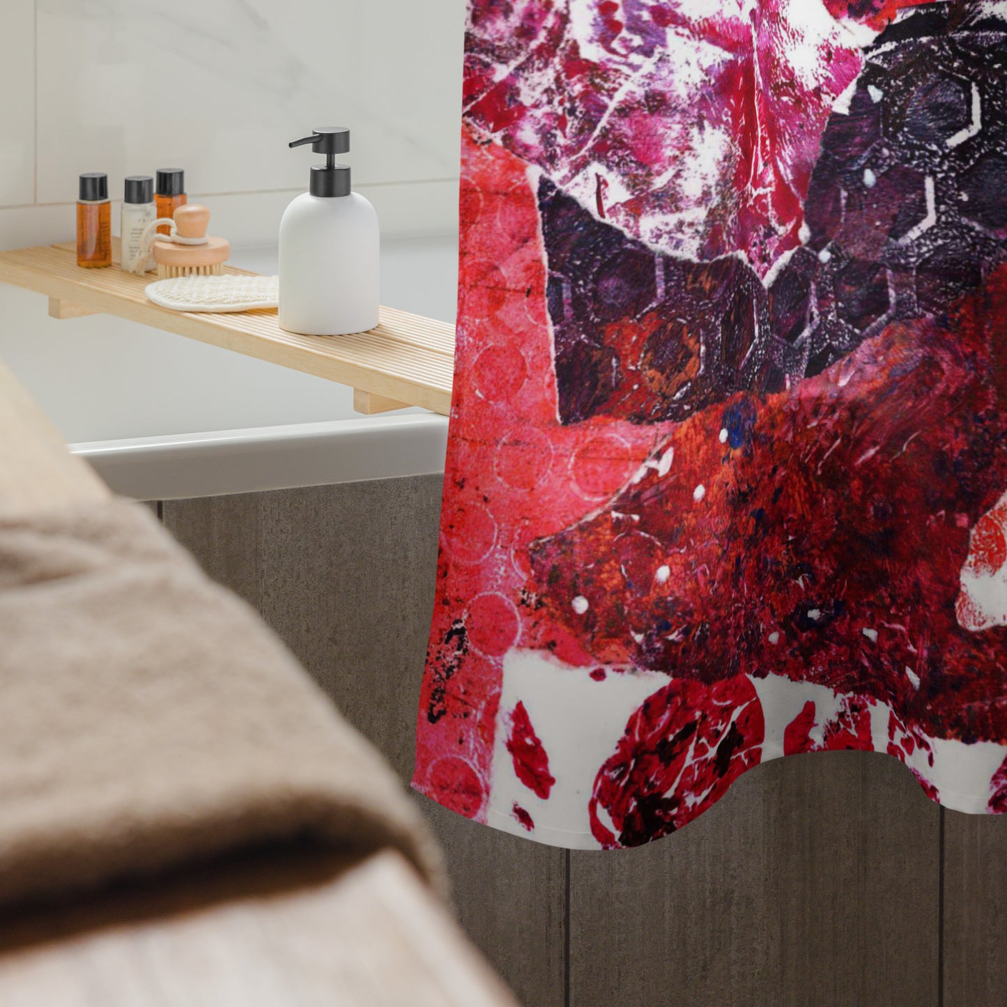 Disco Flamingos Shower Curtain