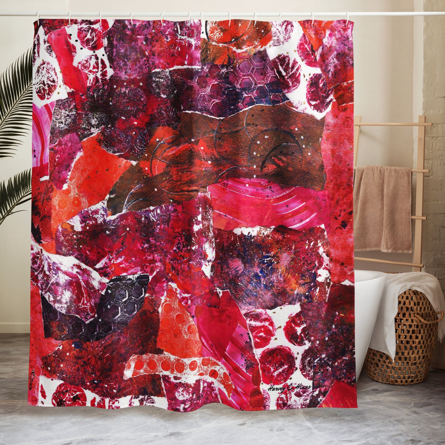 Disco Flamingos Shower Curtain
