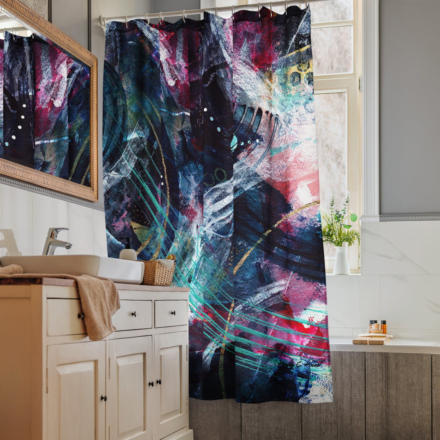 Dark Whispers Shower Curtain