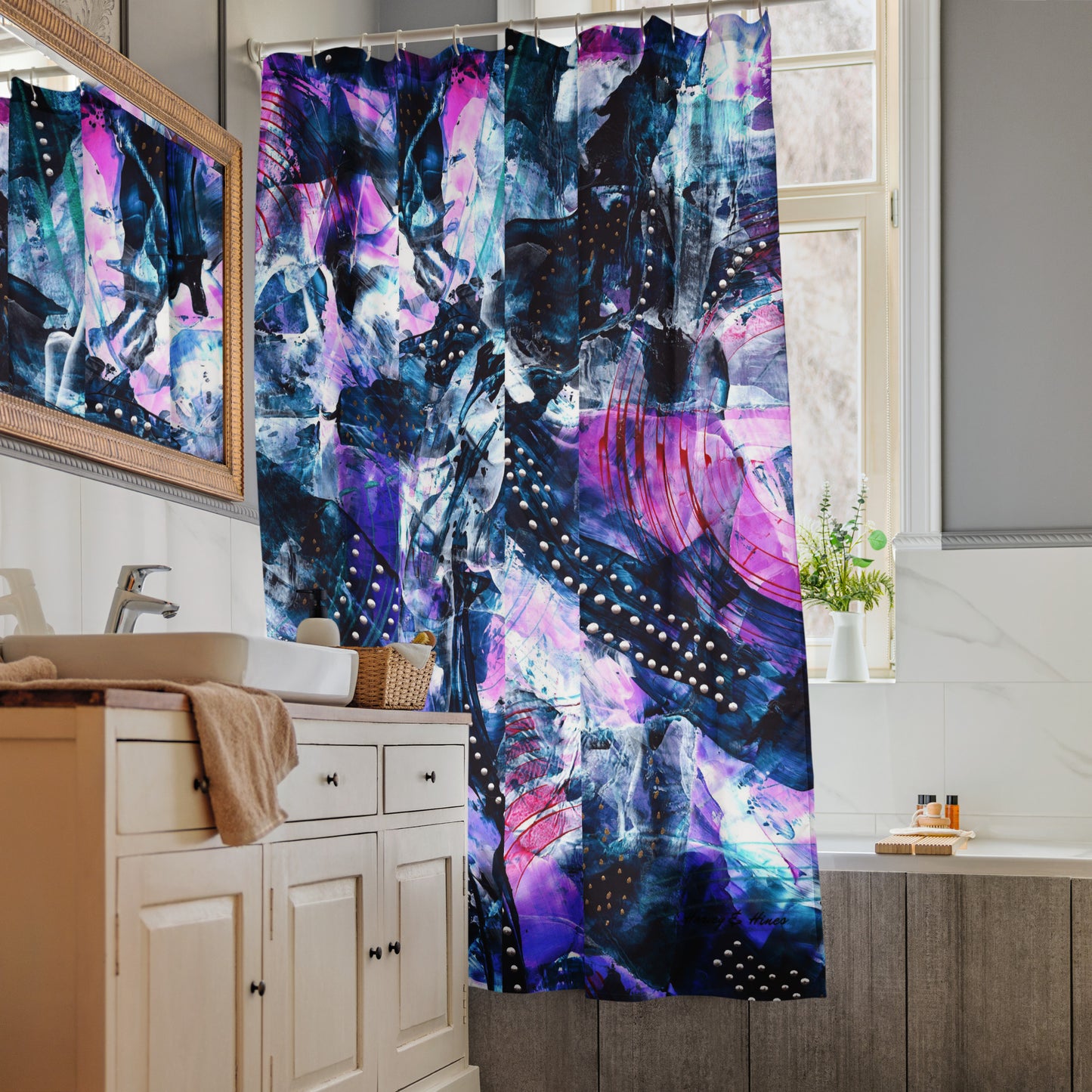 Mystic Mountains Shower Curtain