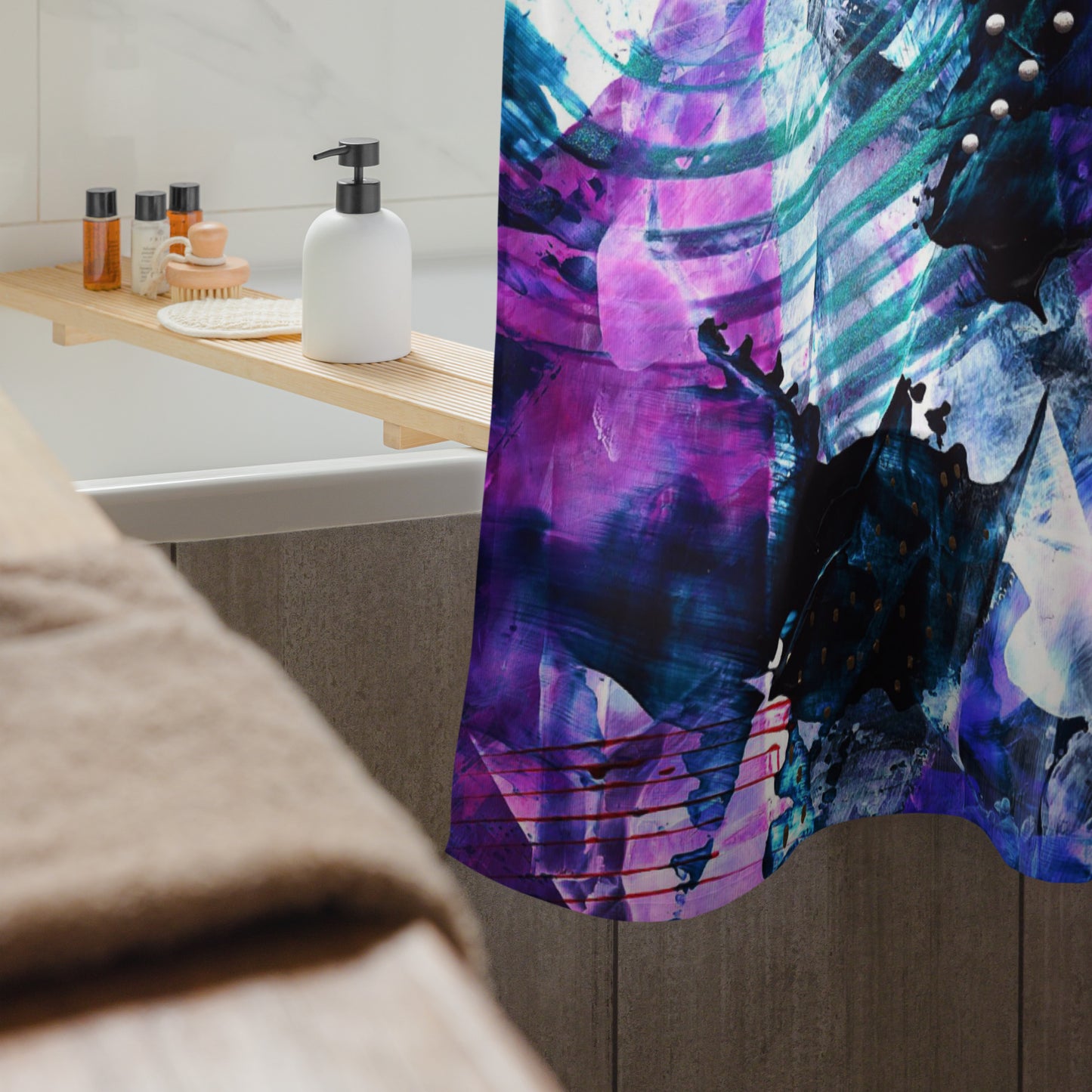 Mystic Mountains Shower Curtain