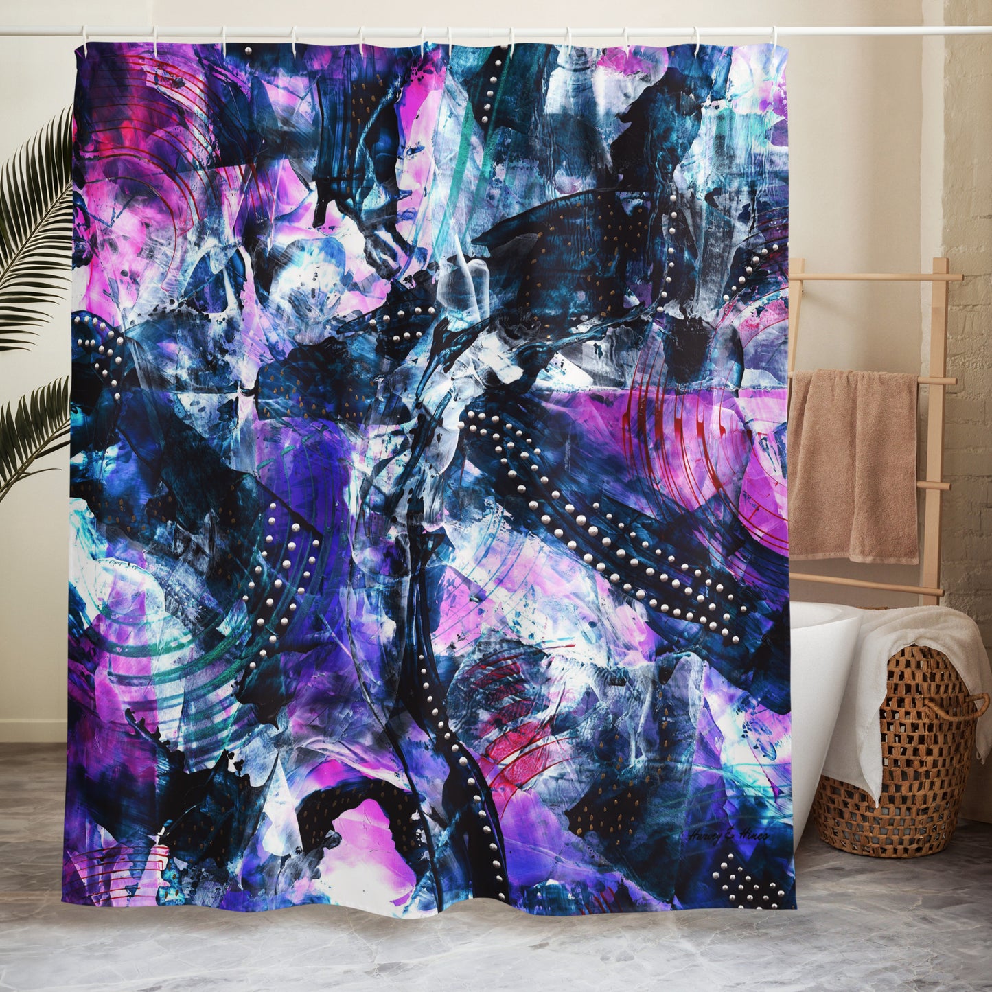 Mystic Mountains Shower Curtain
