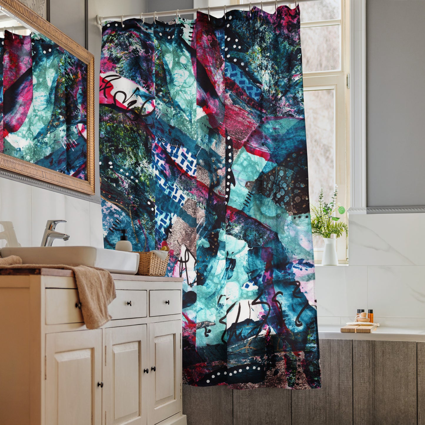 Tidal Wave Shower Curtain