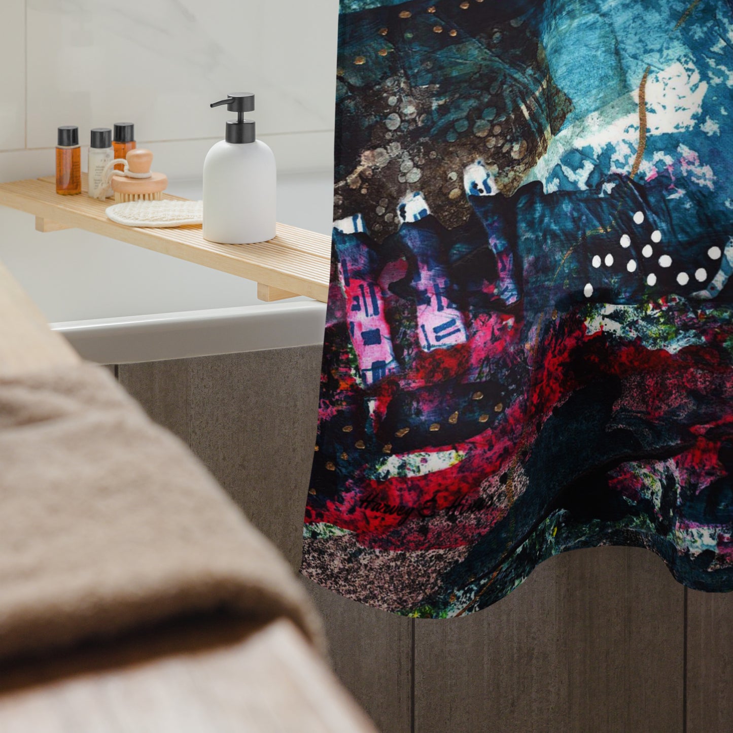 Tidal Wave Shower Curtain