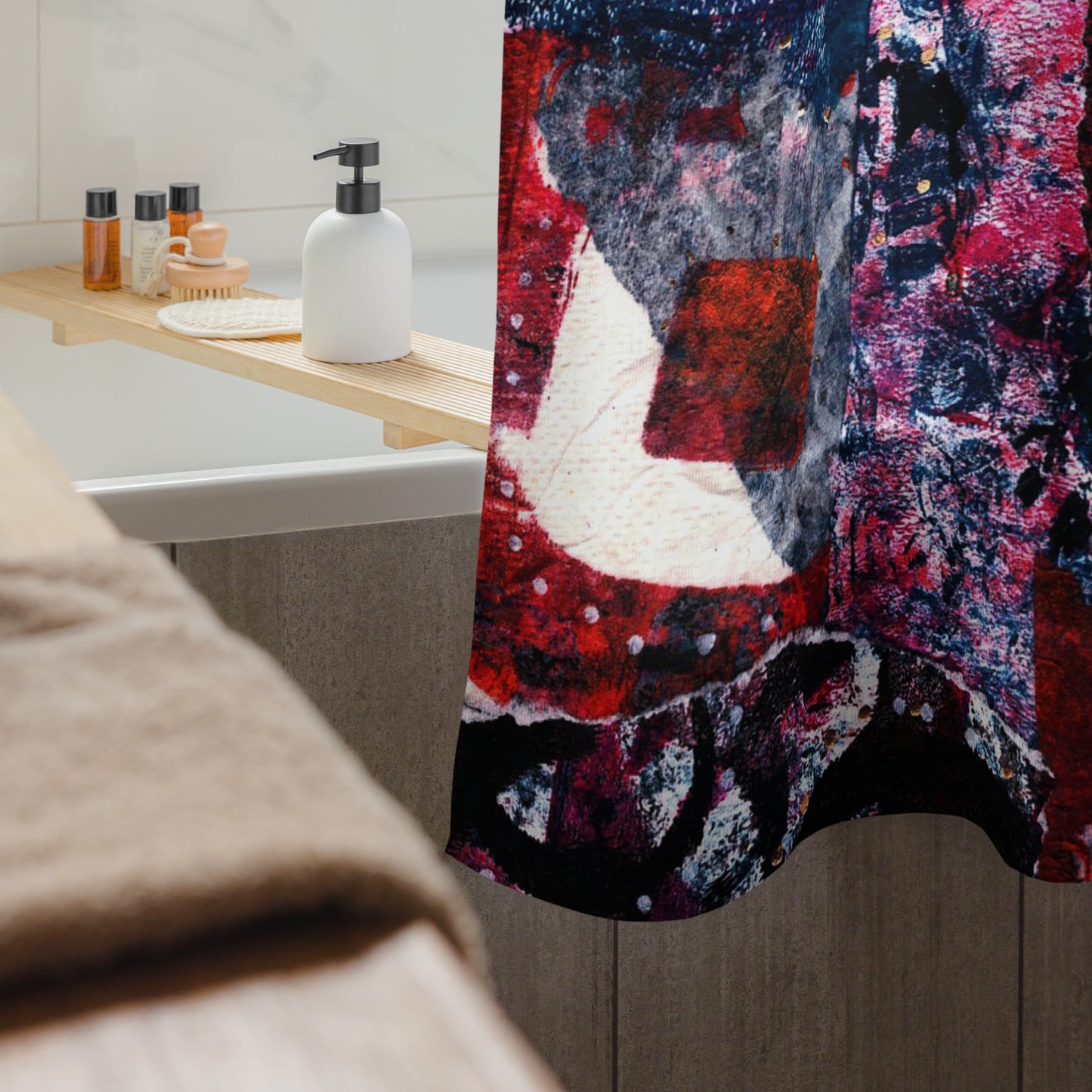 Snow on Pumpkins Shower Curtains