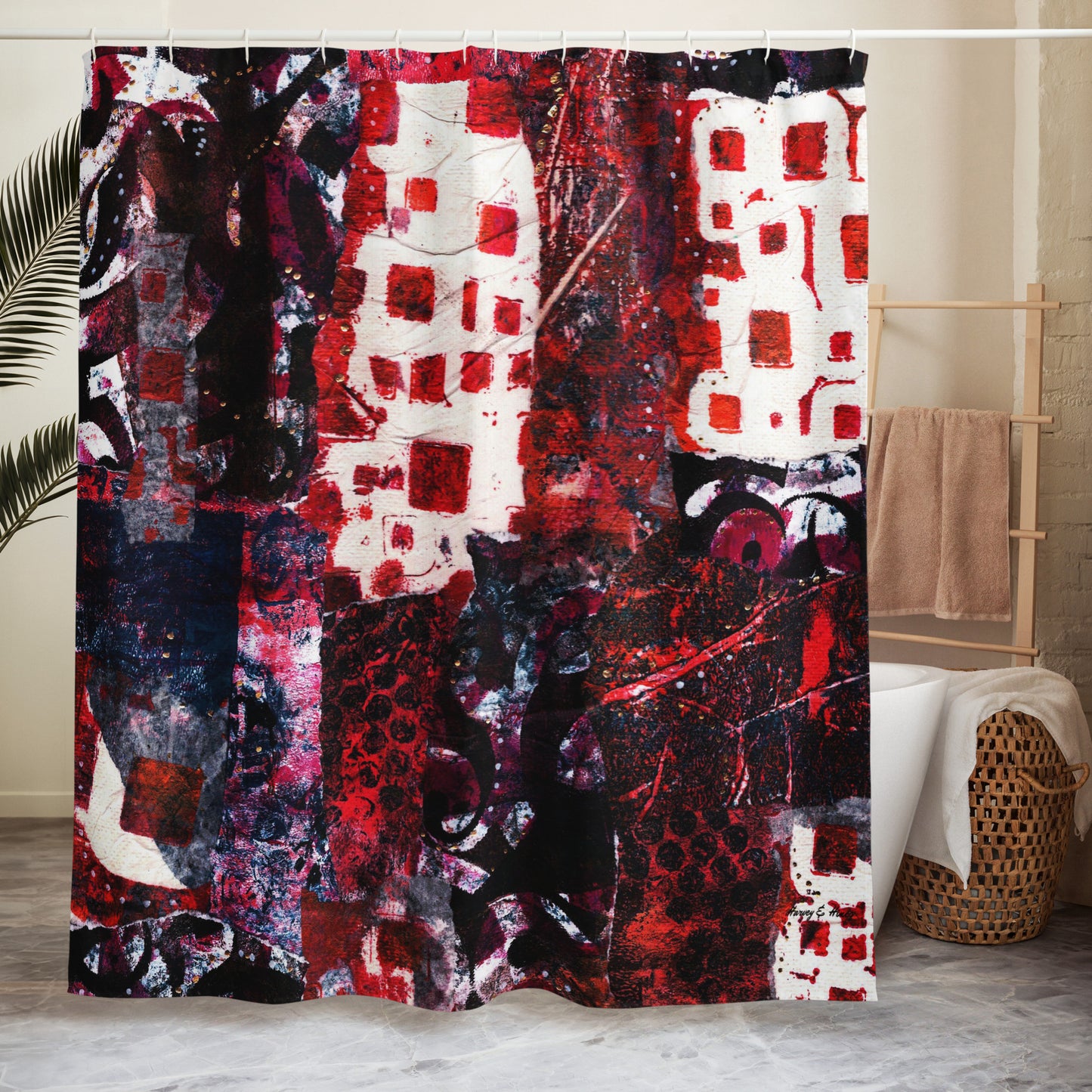 Snow on Pumpkins Shower Curtains
